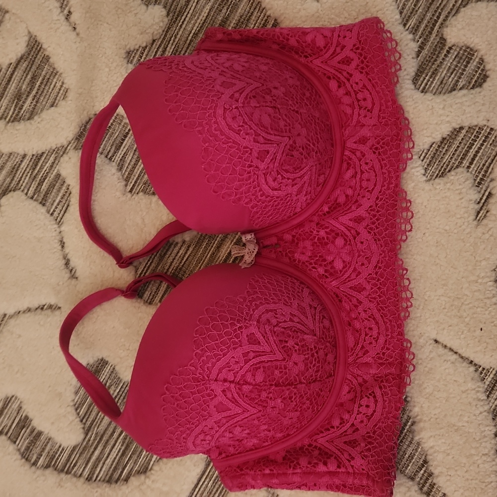 Victoria's Secret Limed Demi/ Buste Double size 36D Pink